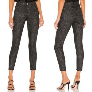 L’AGENCE Margot‎ High Rise Skinny 26 Black Silver Check NWT